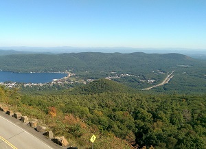 Prospect Mountain by road or by foot