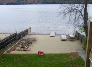 Sundowner Motel Lake George private beach